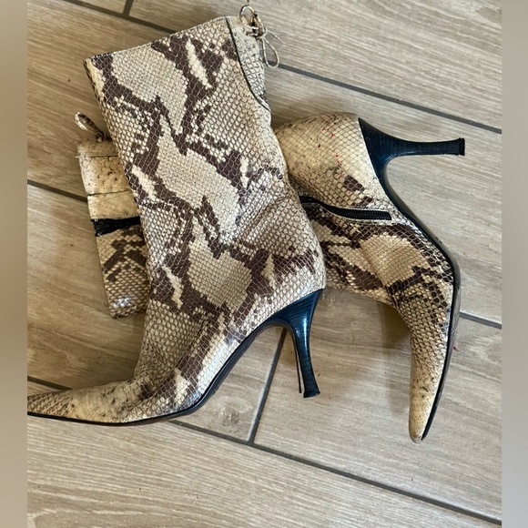 Charles David Shoes - Snakeskin Booties​